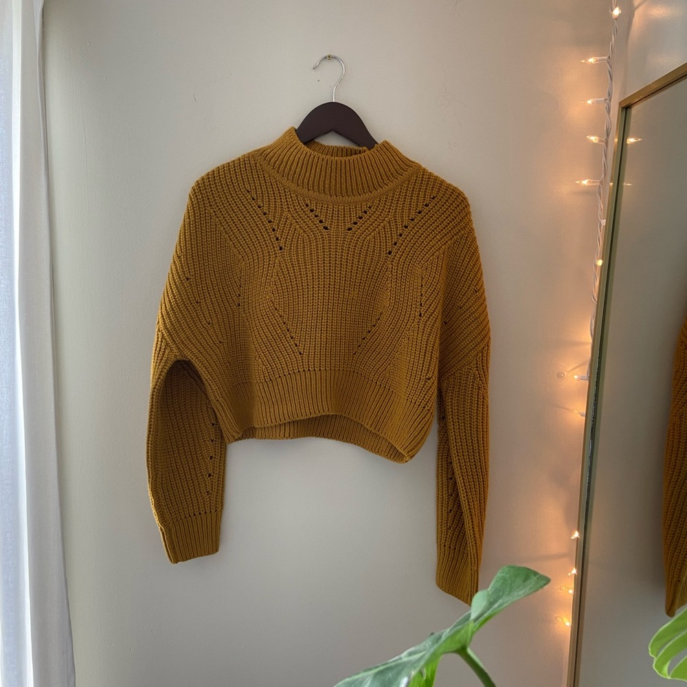 mustard turtleneck